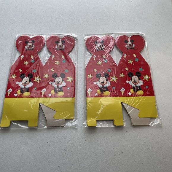 Mickey Mouse 24 Invitations with Envelopes 12 Gable Boxes Party Favor Supplies - Picture 4 of 5